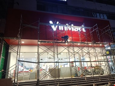 bảng hiệu alu chữ nổi led tại TP Qui Nhơn